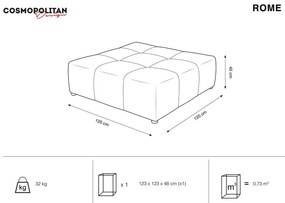 Modrý modul pohovky Rome - Cosmopolitan Design
