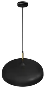 Závesné svietidlo Lincoln, 1x zlaté/čierne kovové tienidlo, (fi 45cm), b/g