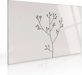 Sklenený obraz - Lúčny kvet N⁰3 (70x50 cm)