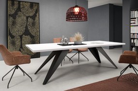 Rozkladací jedálenský stôl MASON biela matná Rozmer stola: rozmer 140cm