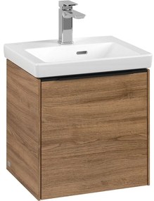 VILLEROY &amp; BOCH Subway 3.0 závesná skrinka pod umývadielko, 1 dvierka, pánty vpravo, 423 x 377,5 x 429 mm, Oak Kansas, C58201RH