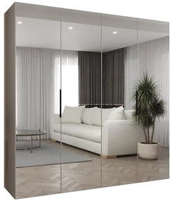 Skriňa Marbella III 200 kašmír/čierna