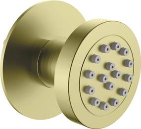 Deante Cascada, okrúhla sprchová tryska pod omietku Ø60mm, zlatá matná, DEA-NAC_R77K