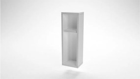 Biela nástenná polica / nočný stolík Turra