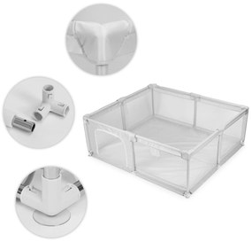 ECOTOYS Detská ohrádka 140x200 cm - sivá + taška ECOTOYS