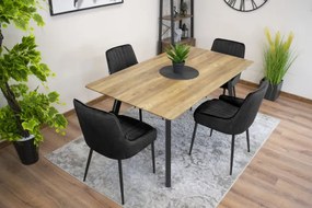 Set jedálenských stoličiek MONZA čierne (4ks)