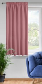 KRÁTKY ZÁVES NA PÁSKE RITA 140X175 CM TMAVORUŽOVÁ