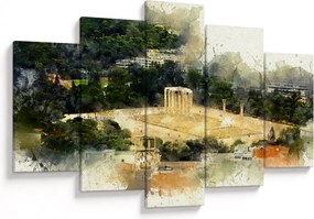 Obraz - Chrám Dia, Atény, Grécko (150x105 cm)