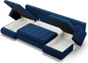 Sedacia súprava FORESTA ULL Kronos v tvare U tmavomodrá