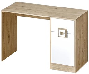 Písací stôl Íróasztal Nico 120 biela/svetly dub nr-10