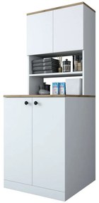 Skriňa nad práčkou Kira White a Walnut