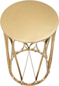 Dizajnový odkladací stolík Sakuruta 37 cm zlatý