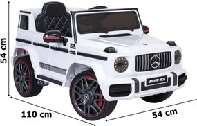 Elektrické autíčko MERCEDES AMG G63 biele