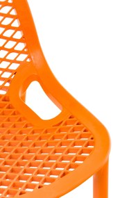 Plastová barová stolička DS10778434 - Oranžová