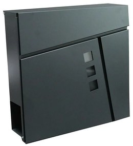 Poštová schránka TILES 370 x 370 x 105 mm,antracitová