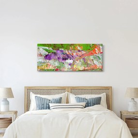 Obraz abstrakcie - maľba (120x50 cm)