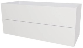 Mereo, Mereo Aira, kúpeľňová skrinka 121 cm, Multidecor, Biela vysoký lesk perlička, MER-CN793SBIEL
