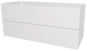 Mereo, Mereo Aira, kúpeľňová skrinka 121 cm, Multidecor, Biela vysoký lesk perlička, MER-CN793SBIEL