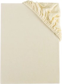 Plachta posteľná krémová jersey EMI, Plachta 90 (100)x200