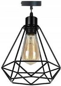 Toolight - Stropná lampa Reno 1xE27 180986D, čierna, OSW-00015