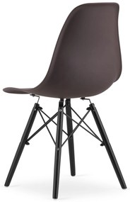 Stolička OSAKA káva / čierne nohy x 4 9401 80 00 00