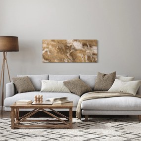 Obraz - Hnedá abstrakcia (120x50 cm)