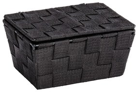 Čierny košík s vekom Wenko Adria