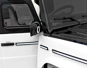 Detské autíčko s elektrickým pohonom 4x4 Mercedes Benz EQG - biele