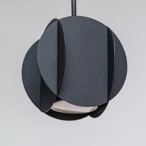 Závesný luster GAMBIT na lanku 4xGU10/10W/230V, čierny