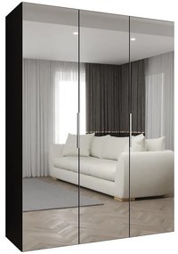 Skriňa Marbella III 150 čierna/strieborný