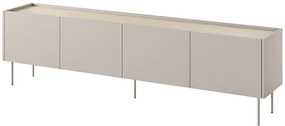 TV skrinka štvordverová s kontajnerom Desin 220 4D1SZ - kašmír / Dub nagano