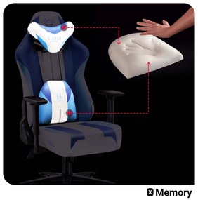 Detské látkové herné kreslo Diablo X-Player 2.0 Kids Size: Frost White/ biela Diablochairs