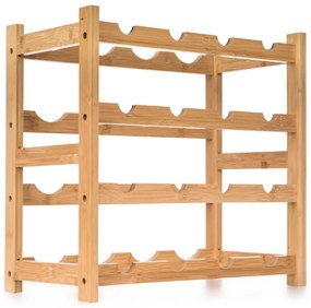 G21 Bambusový stojan na víno, 16 fliaš