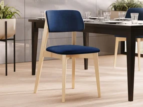 Čalúnená jedálenská stolička KT63/C, Dostupné poťahy: Magic Velvet 2216, Farby: buk