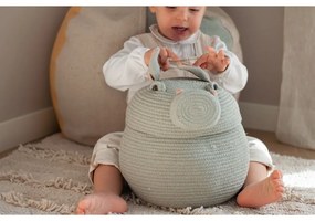 Svetlosivý látkový detský kôš na hračky ø 25x30 cm Henry the Hippo – Lorena Canals