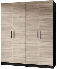 Skriňa X2 Gold 2d Čierna/Dub Sonoma