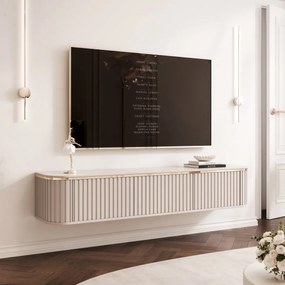 ZÁVESNÝ TV STOLÍK MODENA KAŠMÍR LED 165 cm