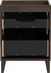 Koupelnová sestava Dorothy Smile s deskou, umyvadlem a skříňkou 60 cm dub ristretto