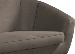 Trojmiestna pohovka Olivio, blatovo hnedá zamatová tkanina