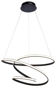 Endon 97632 - LED závesné svietidlo na lane DUNE LED/47,5W/230V 3000K čierne