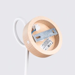 Sollux SL.1473 - Nástenná lampa EMBER 1xE27/15W/230V biela/béžová/buk