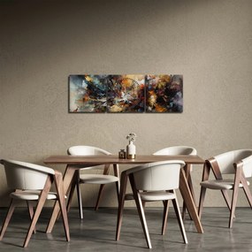 Obraz - Abstraktná grafika (s hodinami) (90x30 cm)