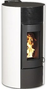 Peletové kachle Interstoves Paola 12 biele 11,4 kW