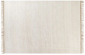 Jutový koberec 160 x 230 cm svetlobéžový LUNIA Beliani