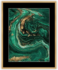 Obraz Abstract Green&Gold I 40 x 50cm