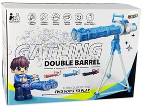 Lean Toys Bublifuk v tvare Zbrane na stojane - ružová