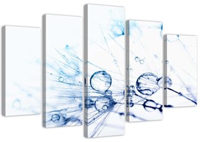 Gario Obraz na plátne Kvapky vody na féne - 5 dielny Rozmery: 100 x 70 cm