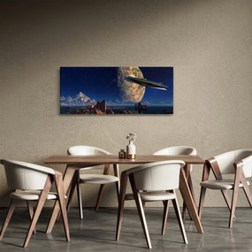 Obraz - Prílet mimozemšťanov (120x50 cm)
