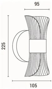 LED Nástenné svietidlo LED/8W/230V 3000K