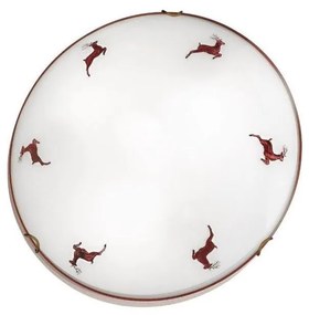 Kolarz 731.12.4.103-Stropné svietidlo NONNA 2xE27/60W/230V pr.40cm jelene červená